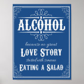 Alcohol omdat geen verhaal begon met Salad Weddin Poster (Voorkant)