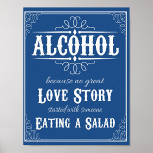 Alcohol omdat geen verhaal begon met Salad Weddin Poster