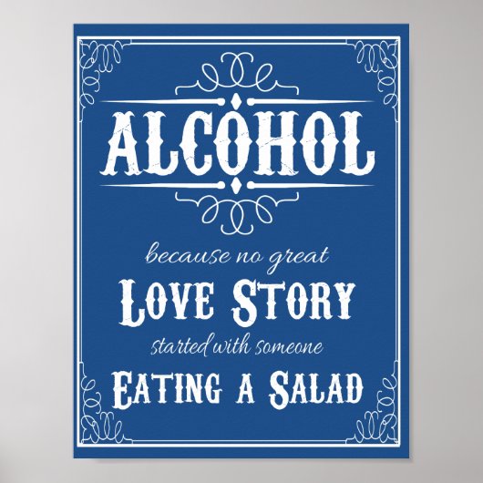 Alcohol omdat geen verhaal begon met Salad Weddin Poster (Voorkant)