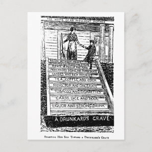 Alcohol opent de Gateway aan de Hel Briefkaart