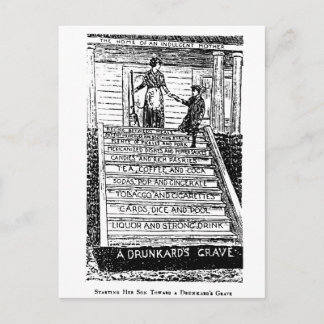 Alcohol opent de Gateway aan de Hel Briefkaart