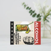 ALCOHOL OPLOSSING MAN AANKONDIGINGSKAART (Staand voorkant)