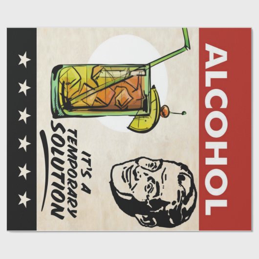 ALCOHOL OPLOSSING MAN CADEAUPAPIER (Vlak)