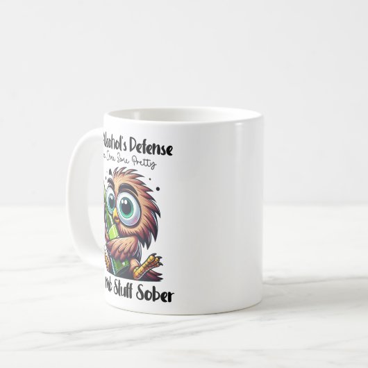 Alcohol’s Defence Owl Mok (Voorkant links)