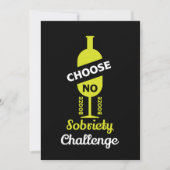 Alcohol Sobriety Alcohol Free Teetotal Support 15 Bedankkaart (Voorkant)