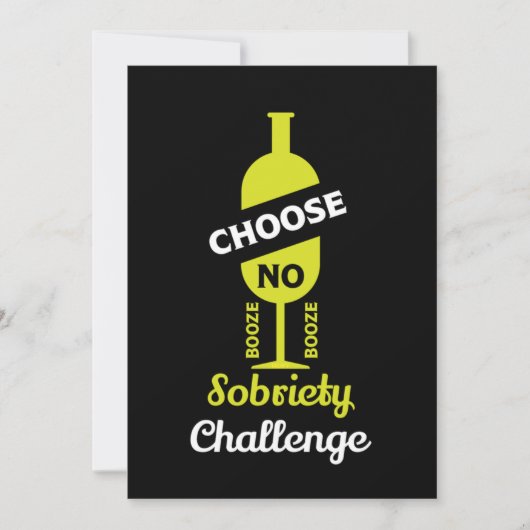 Alcohol Sobriety Alcohol Free Teetotal Support 15 Bedankkaart (Voorkant)