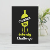 Alcohol Sobriety Alcohol Free Teetotal Support 15 Bedankkaart (Staand voorkant)