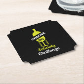 Alcohol Sobriety Alcohol Free Teetotal Support Kartonnen Onderzetters (Gekanteld)