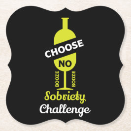 Alcohol Sobriety Alcohol Free Teetotal Support Kartonnen Onderzetters