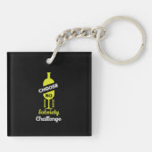 Alcohol Sobriety Alcohol Free Teetotal Support Sleutelhanger (Achterkant)
