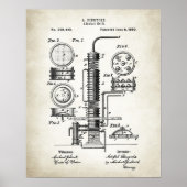 Alcohol stille patent poster (Voorkant)