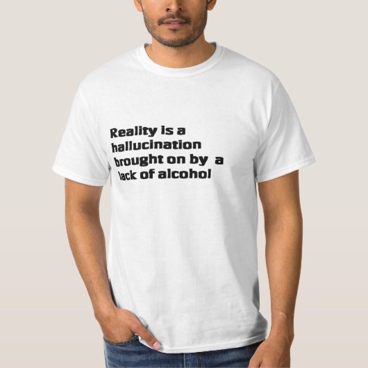 alcohol t shirt quote wit (Voorkant)