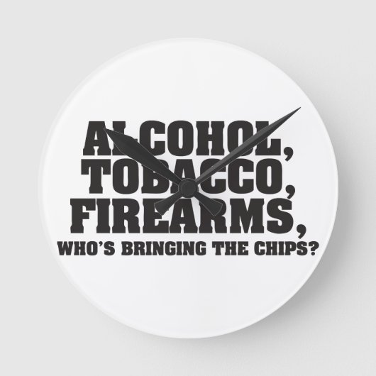 Alcohol Tobacco Firearms, die de chips meenemen Ronde Klok (Voorkant)