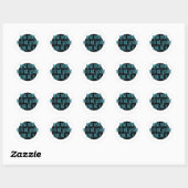 Alcohol uit Alcoholisch Herstel Slogan Ronde Sticker (Vel)