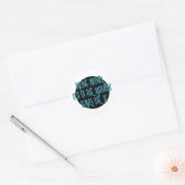 Alcohol uit Alcoholisch Herstel Slogan Ronde Sticker (Envelop)