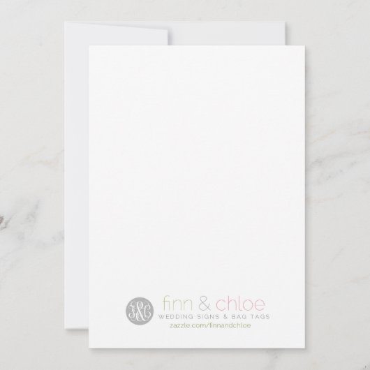 Alcohol van het Tabelteken van het perkament 5x7 o Kaart (Achterkant)