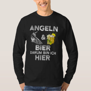 Alcohol Vist en Bier Darum Bin Ich H T-shirt