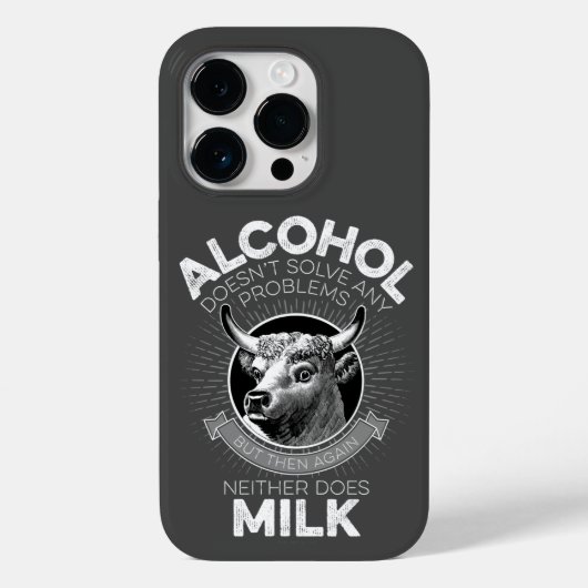 Alcohol vs. melk Case-Mate iPhone case (Achterkant)