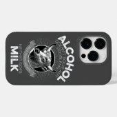 Alcohol vs. melk Case-Mate iPhone case (Achterkant (horizontaal))