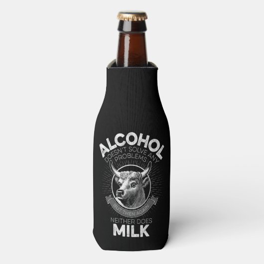 Alcohol vs. melk flesjeskoeler (Fles Voorkant)