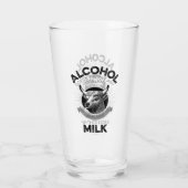 Alcohol vs. melk glas (Achterkant)