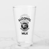 Alcohol vs. melk glas (Voorkant)