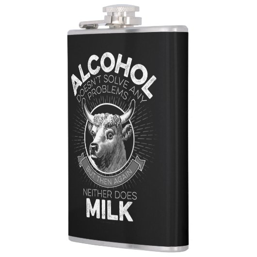 Alcohol vs. melk heupfles (Links)