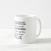 alcohol VS-melk Koffiemok (Voorkant rechts)