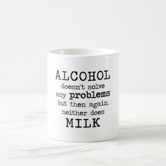 alcohol VS-melk Koffiemok (Center)