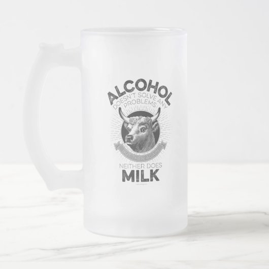 Alcohol vs. melk matglas bierpul (Links)