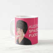 Alcohol vult de ruimte... koffiemok (Voorkant links)