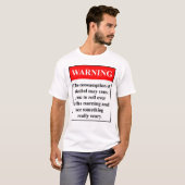 Alcohol Waarschuwing: T-shirt (Voorkant volledig)