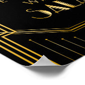 Alcohol Wedding Sign | Gatsby Art Deco Poster (Hoek)