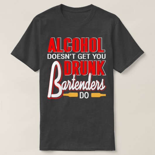 Alcohol zorgt er niet voor dat je drink bent Barte T-shirt (Design voorkant)