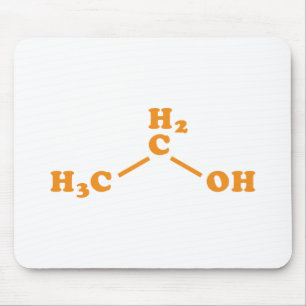 Alcoholethanol Moleculaire chemische formule Muismat