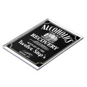 Alcoholetiket Vertrouwelijk - 12-stap Alcohol Addi Notitieboek (Linkerzijde)