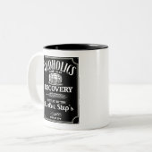 Alcoholetiket Vertrouwelijk - 12-stap Alcohol Addi Tweekleurige Koffiemok (Voorkant links)