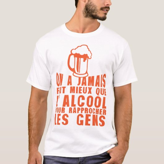 alcoholgebruik t-shirt (Voorkant)