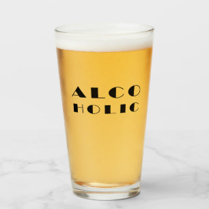 Alcoholic grappige vormgeving glas