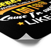 Alcoholic, maar mijn vrienden zijn dat ook als ze  poster (Hoek)