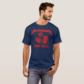 ALCOHOLICA Drink Em All Funny Alcoholic  (2) T-shirt (Voorkant volledig)