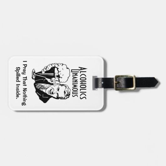 Alcoholica Unanimous Bagagelabel (Voorkant horizontaal)