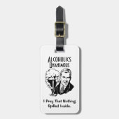 Alcoholica Unanimous Bagagelabel (Voorkant verticaal)