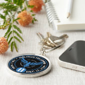 Alcoholics Anoniem Phoenix Medallion Coin Sleutelhanger (Zijkant)