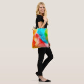 Alcoholinkt abstracte achtergrond, macrofotoabstra tote bag (Op model)