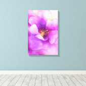 Alcoholinkt Art Flower paarse Decoratie (Insitu (Houten vloer))