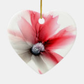 Alcoholinkt Bloem Keramisch Ornament (Achterkant)