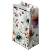 Alcoholinkt Floral Waterverf Klein Cadeauzakje (Voorkant Gekanteld)