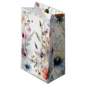 Alcoholinkt Floral Waterverf Klein Cadeauzakje (Voorkant Gekanteld)