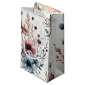 Alcoholinkt Floral Waterverf Klein Cadeauzakje (Voorkant Gekanteld)